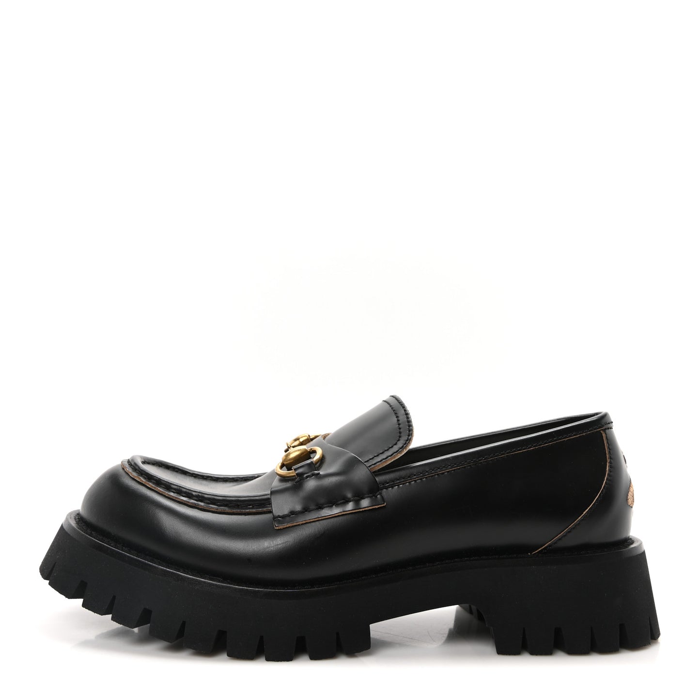 Cordovan Lux Womens Harald Horsebit 25mm Platform Loafers 40 Black