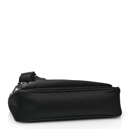 Prada Re-Nylon Saffiano Double Pouch Shoulder Bag Black 5 of 13