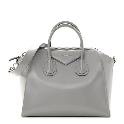 Givenchy Shiny Lord Calfskin Medium Antigona Pearl Grey 1 of 16