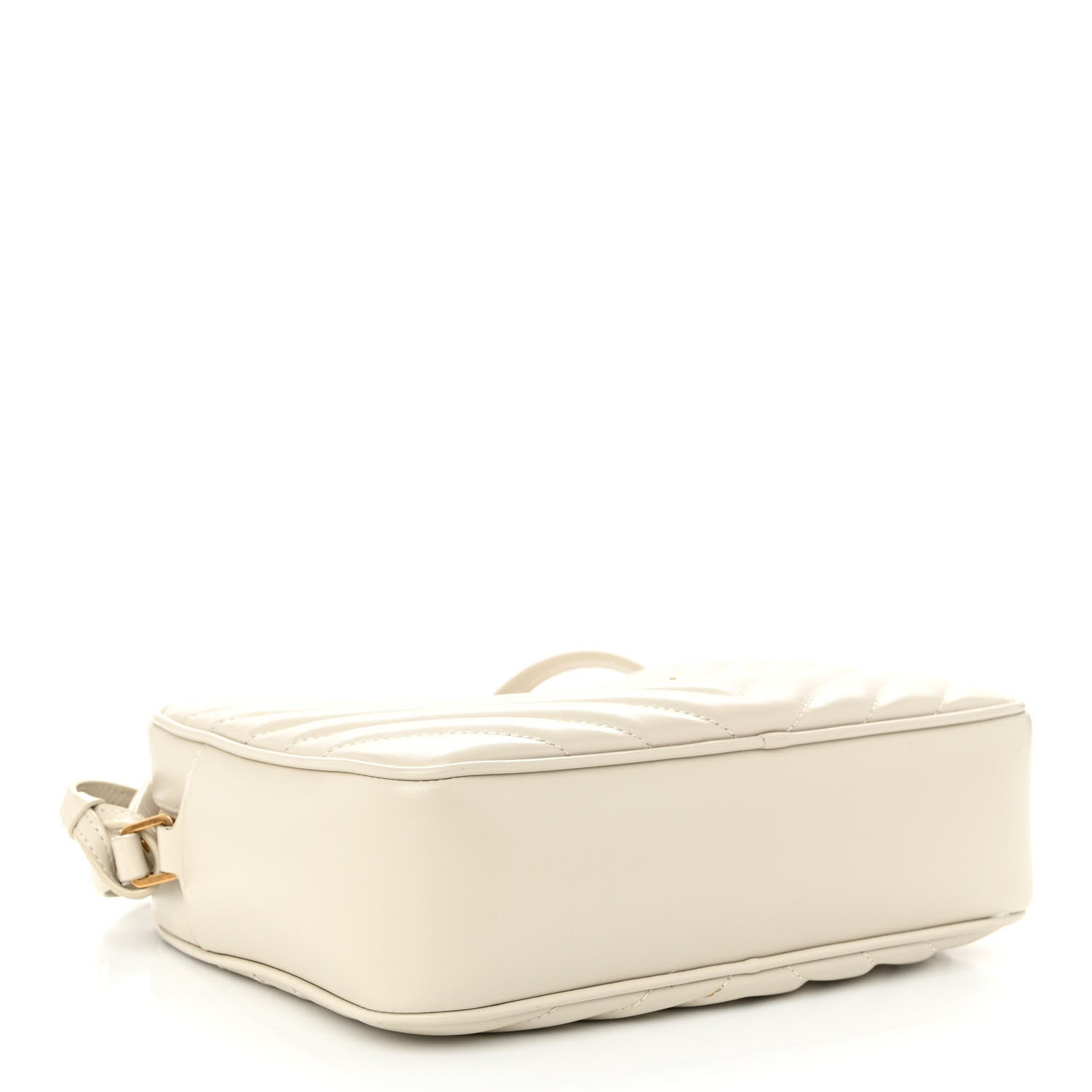 Saint Laurent Calfskin Matelasse Monogram Lou Camera Bag Crema Soft 4 of 11