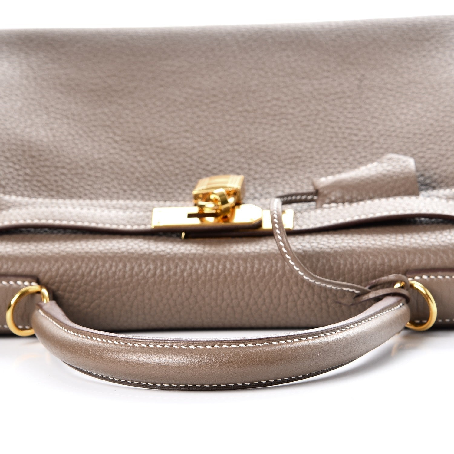 Hermes Taurillon Clemence Kelly Retourne 28 Etoupe 33 of 37