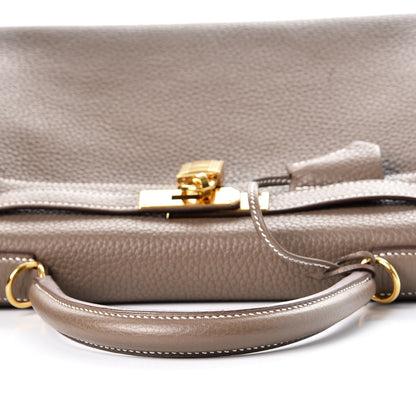 Hermes Taurillon Clemence Kelly Retourne 28 Etoupe 33 of 37