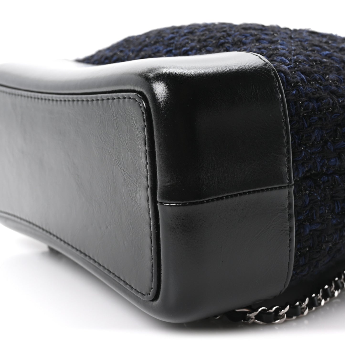Tweed Calfskin Quilted Gabrielle Backpack Blue Multicolor