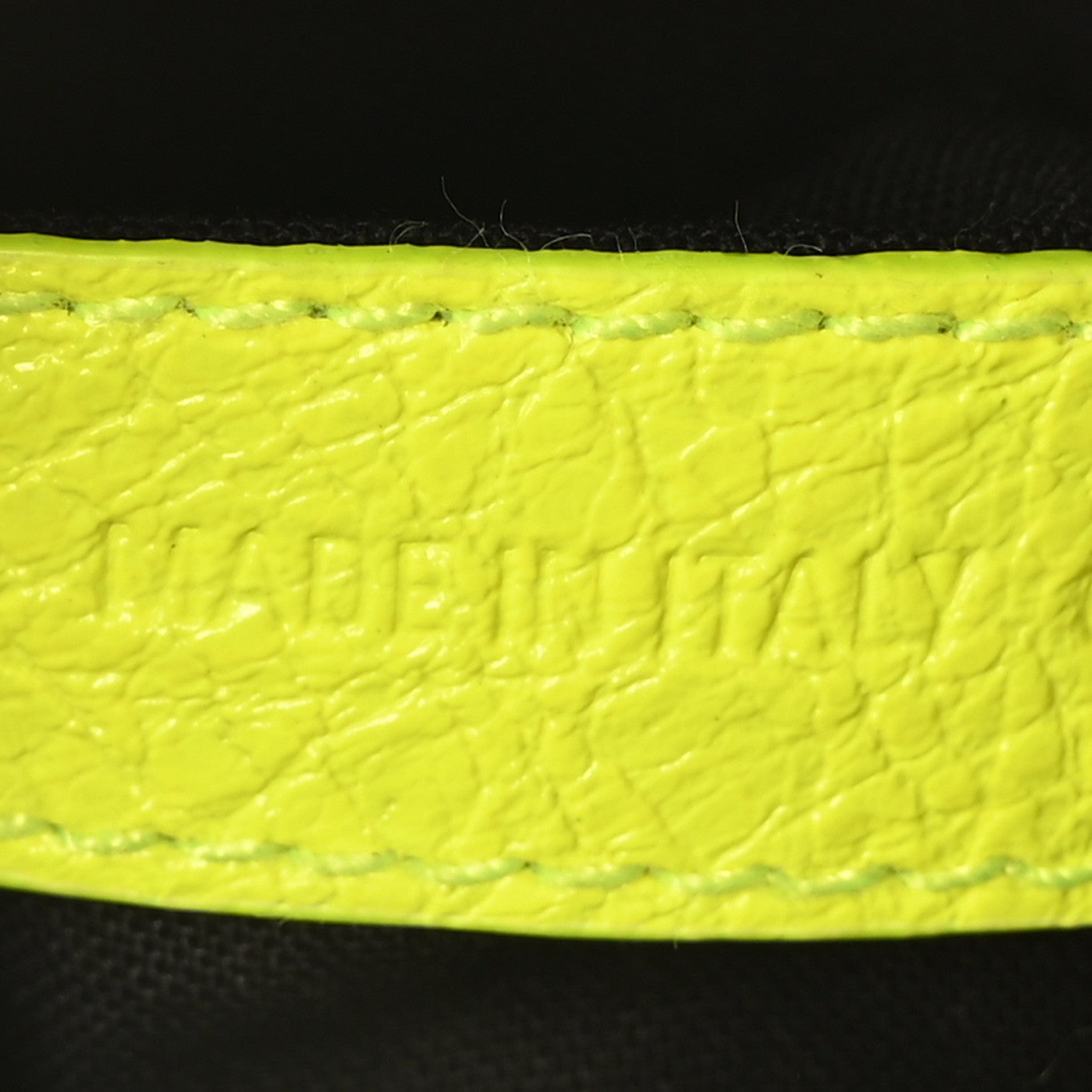 Balenciaga Agneau Arena Le Cagole Shoulder Bag XS Fluo Yellow 7 of 12