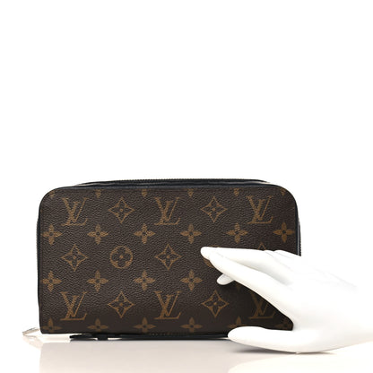 Louis Vuitton Monogram Macassar Zippy XL Wallet 2 of 8