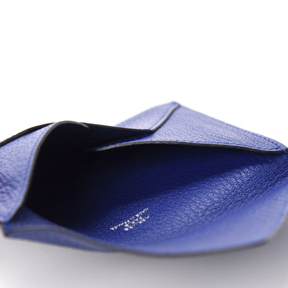 Hermes Chevre Mysore Envelope Wallet Bleu Electrique 5 of 8