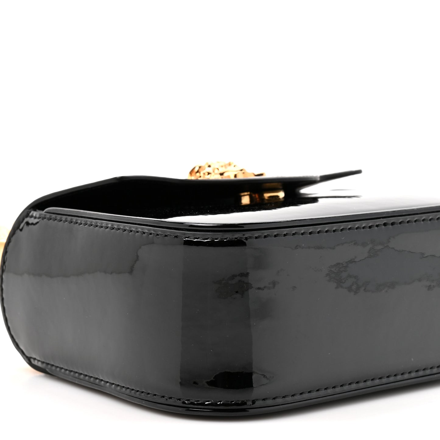 Patent Mini La Medusa Bag Black