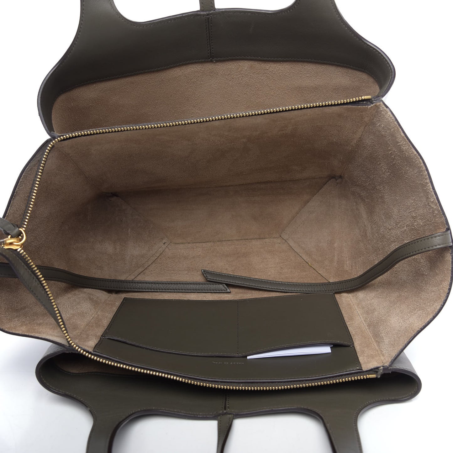 Calfskin Small Tri-Fold Shoulder Bag Anthracite