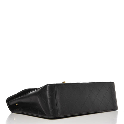 Chanel Lambskin Quilted XL Jumbo Single Flap Black 4 of 10
