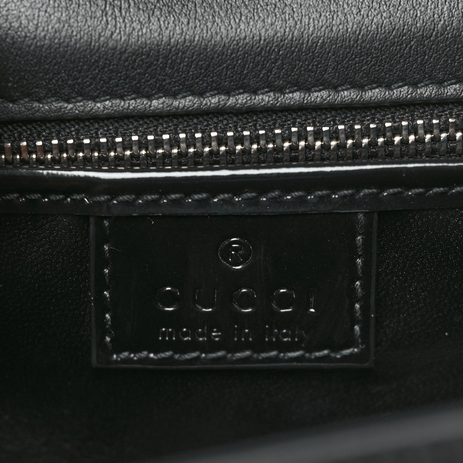 Gucci Calfskin Matelasse GG Marmont Half Moon Top Handle Bag Black 7 of 10