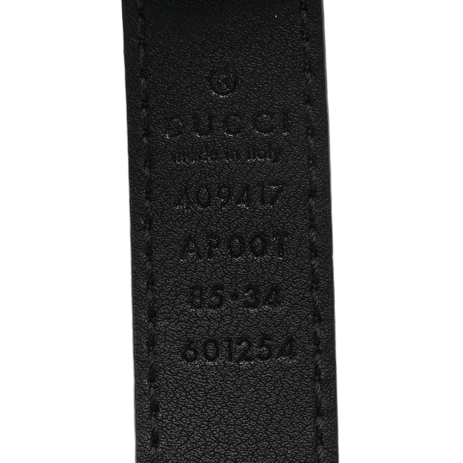 Gucci Calfskin Double G 20mm Belt 85 34 Black 3 of 4