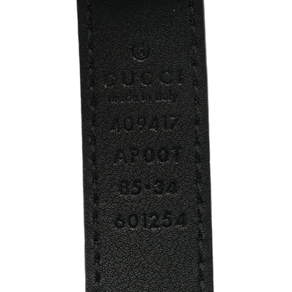 Gucci Calfskin Double G 20mm Belt 85 34 Black 3 of 4