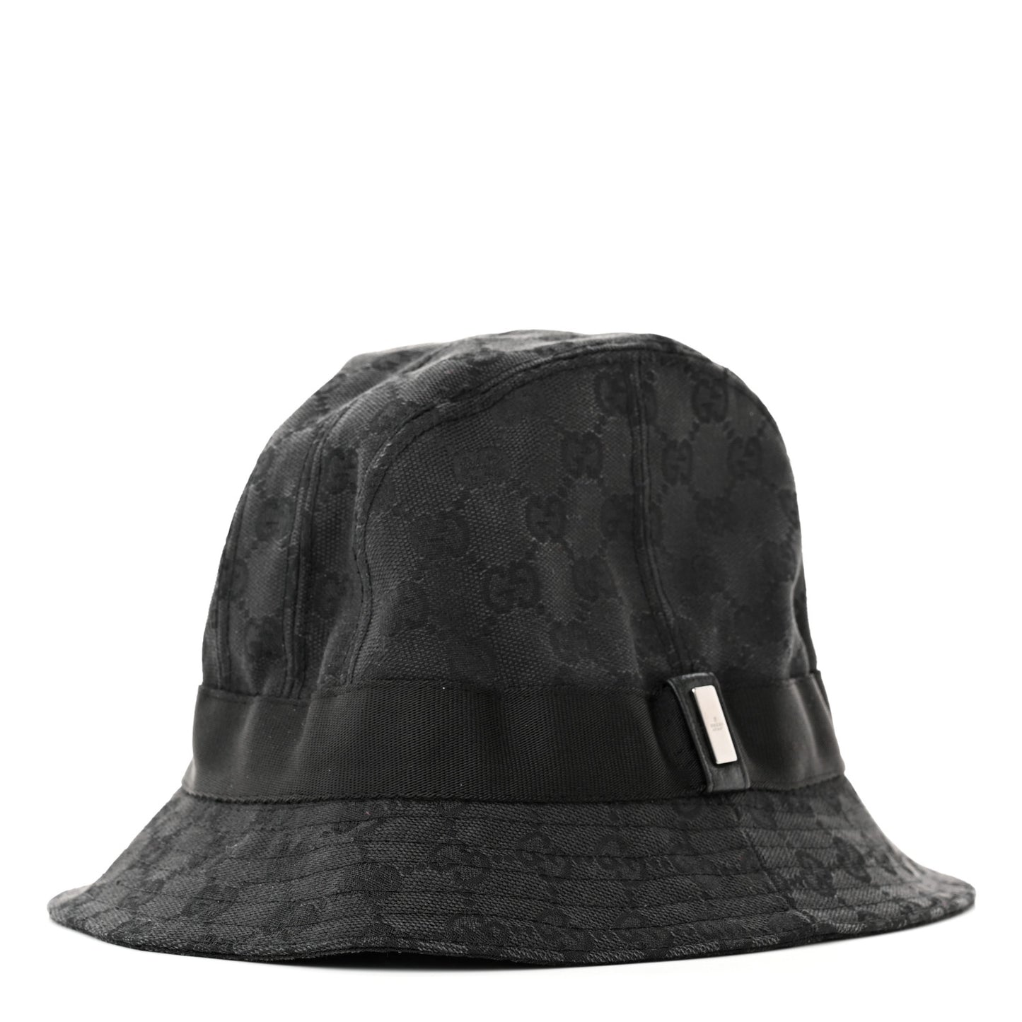 GG Monogram Bucket Hat M Black