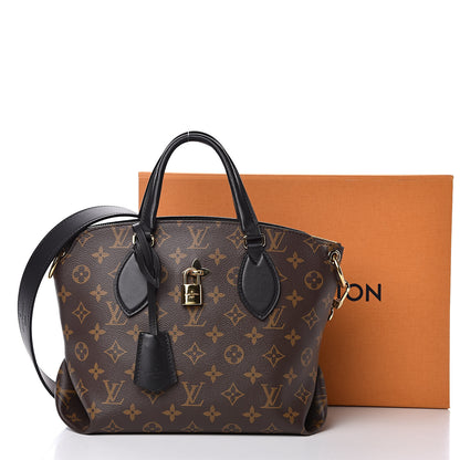Louis Vuitton Monogram Flower Zipped Tote PM Black 10 of 10