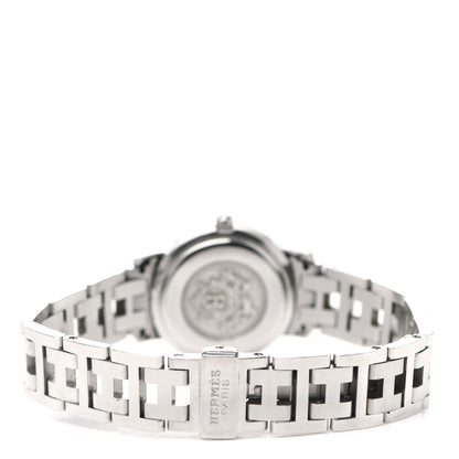 Hermes Stainless Steel 24mm Clipper Quartz Watch Black 5 of 9