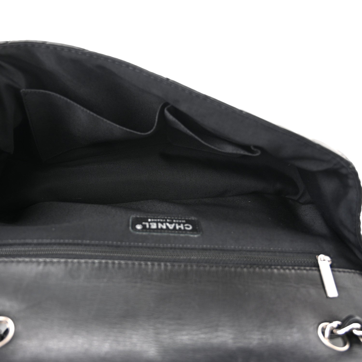Chanel Lambskin Chevron Quilted Single Flap Black 5 of 10