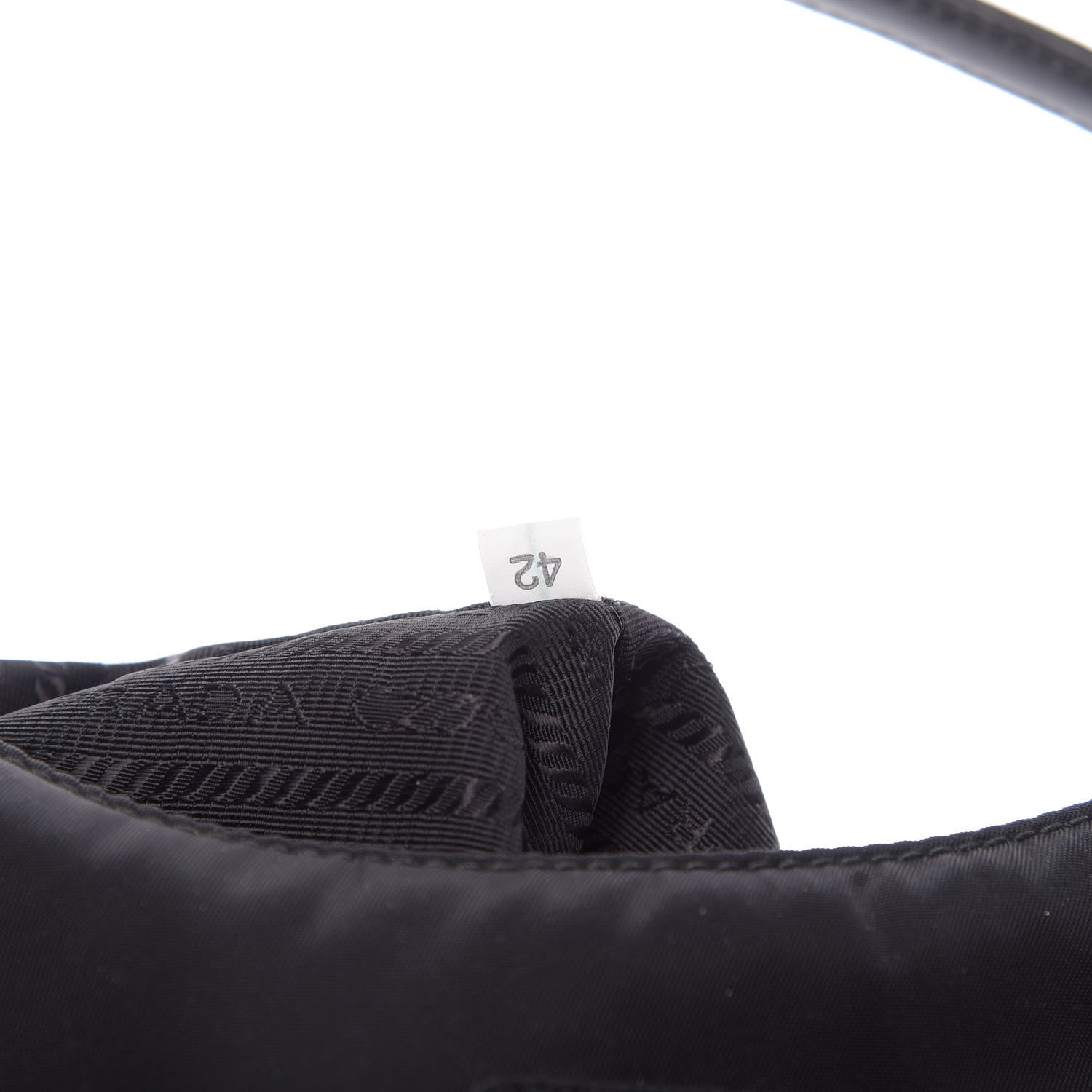 Prada Tessuto Nylon Saffiano Mini Re-Edition 2005 Bag Black 9 of 9