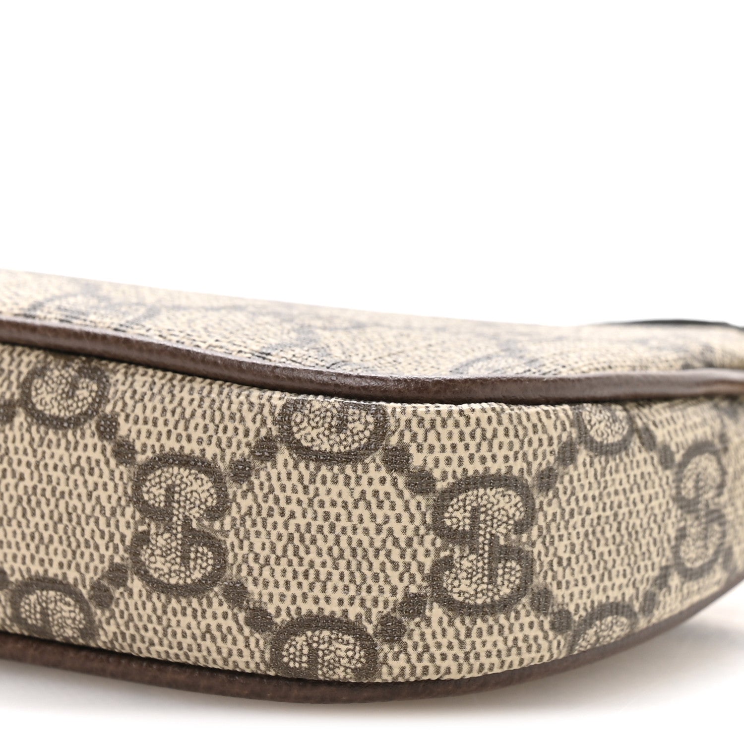 Gucci GG Supreme Monogram Textured Dollar Calfskin Mini Ophidia Chain Bag Beige Ebony 10 of 11