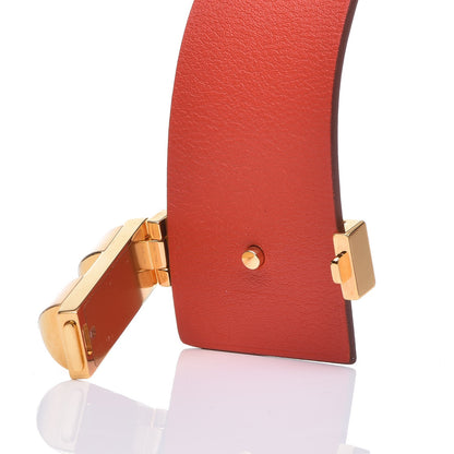 Hermes Epsom Swift Imprevisible Bracelet MM Capucine White 6 of 6