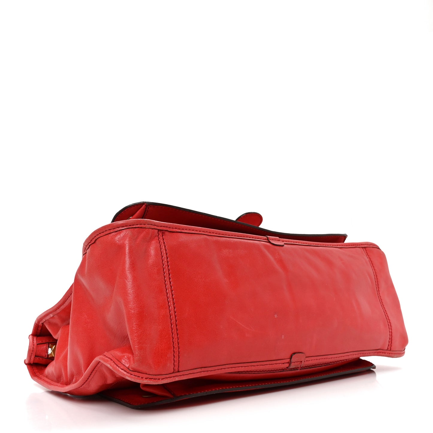 Calfskin Large Bay Tote Red