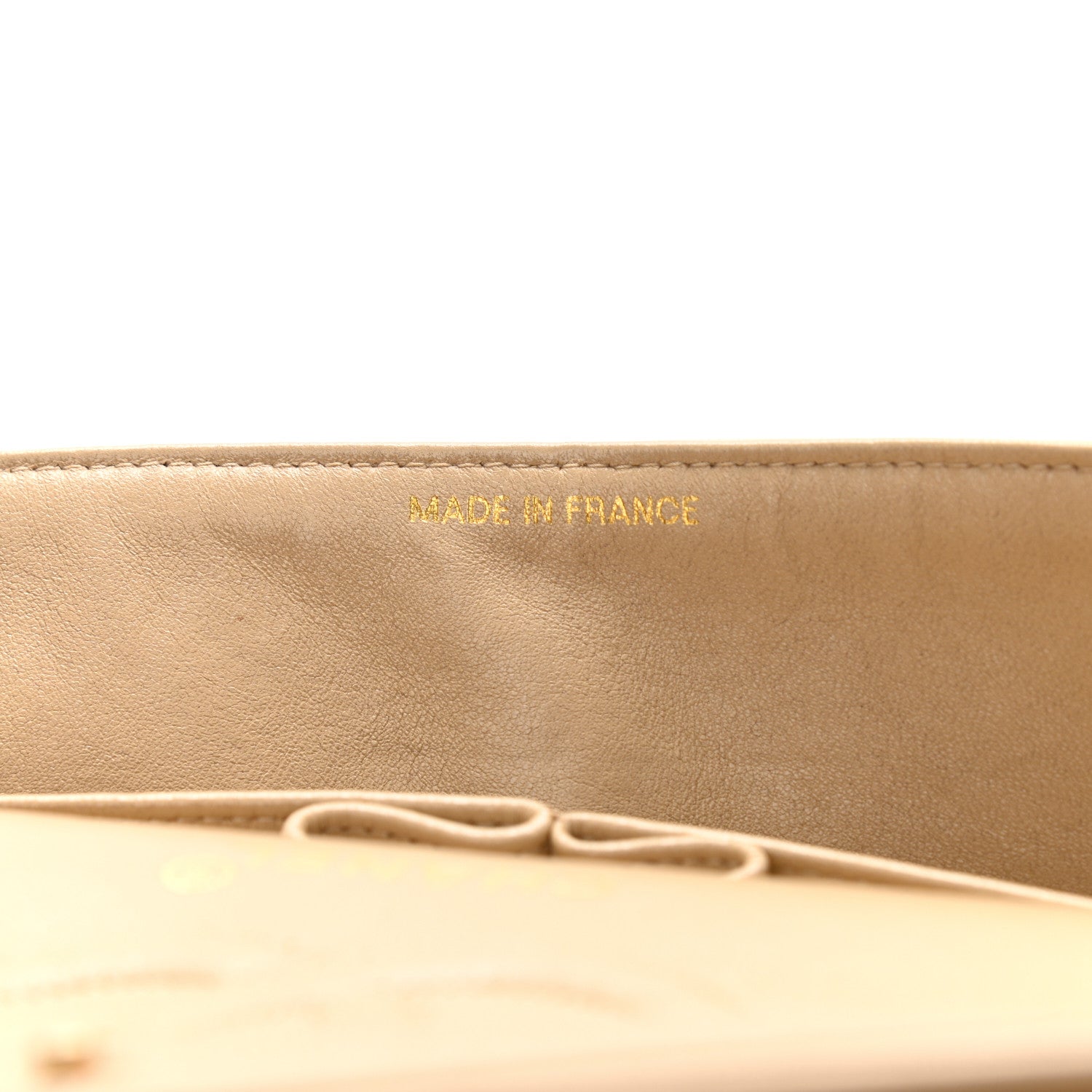 Chanel Lambskin Quilted Medium Double Flap Beige 7 of 20