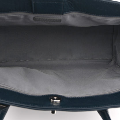 Chanel Deerskin Cerf Executive Shopper Tote Dark Blue 6 of 13