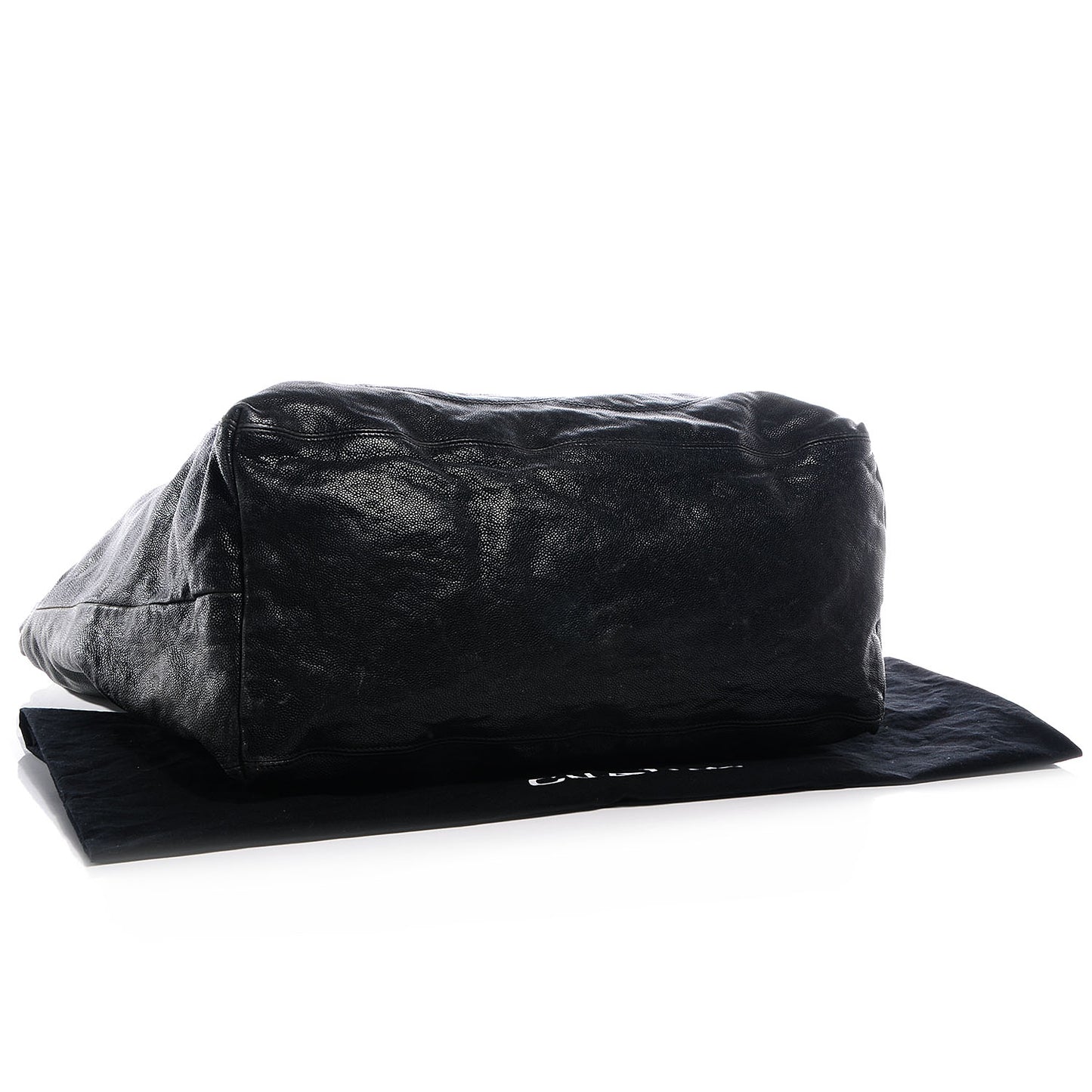 Distressed Caviar XL Coco Cabas Black