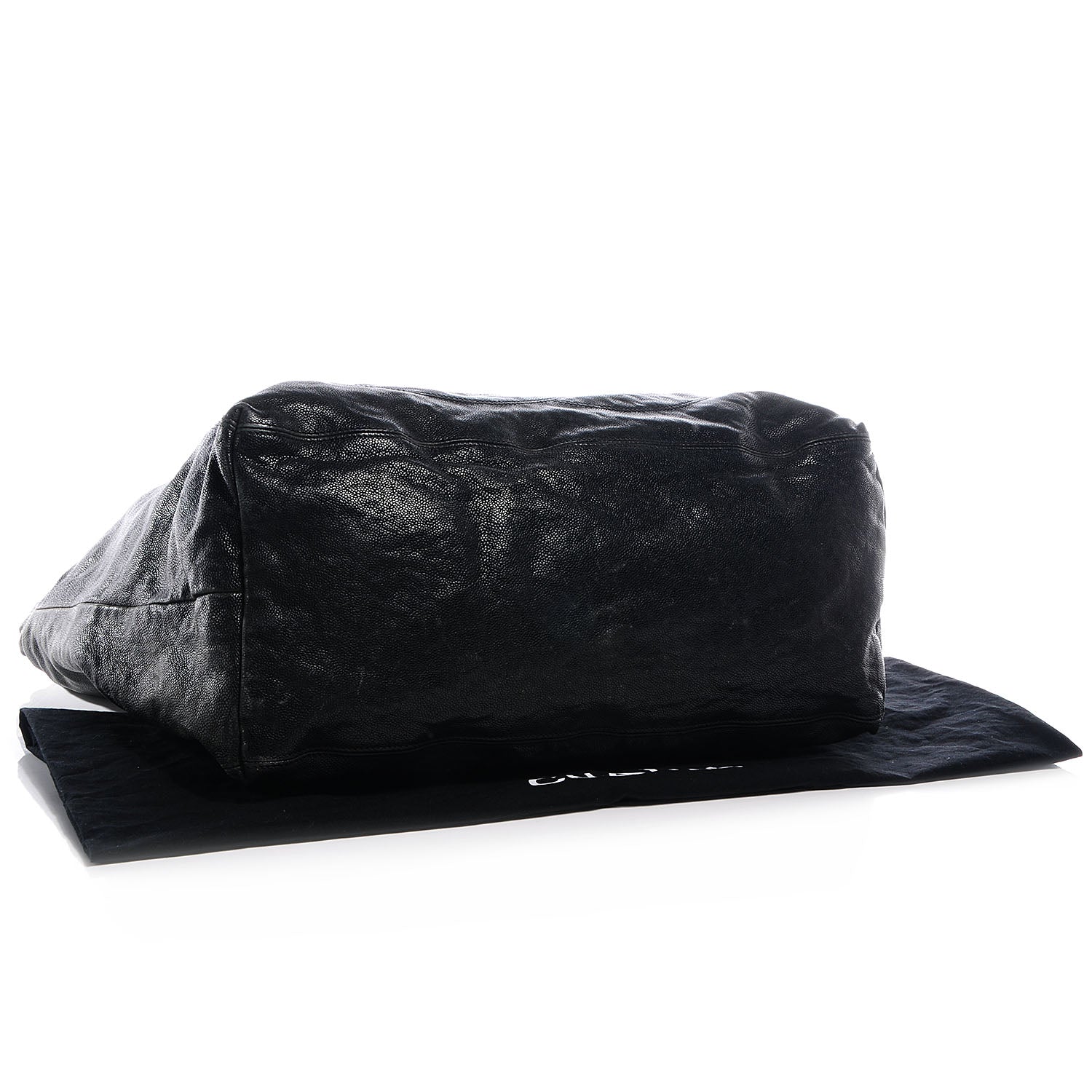 Chanel Distressed Caviar XL Coco Cabas Black 4 of 7