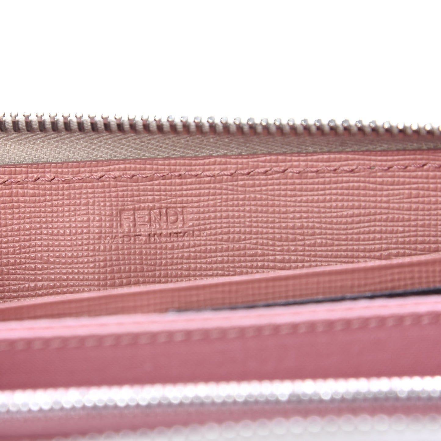 Vitello Elite Crystal Eye Monster Zip Around Wallet Grigio Polvere Ribes Multicolor