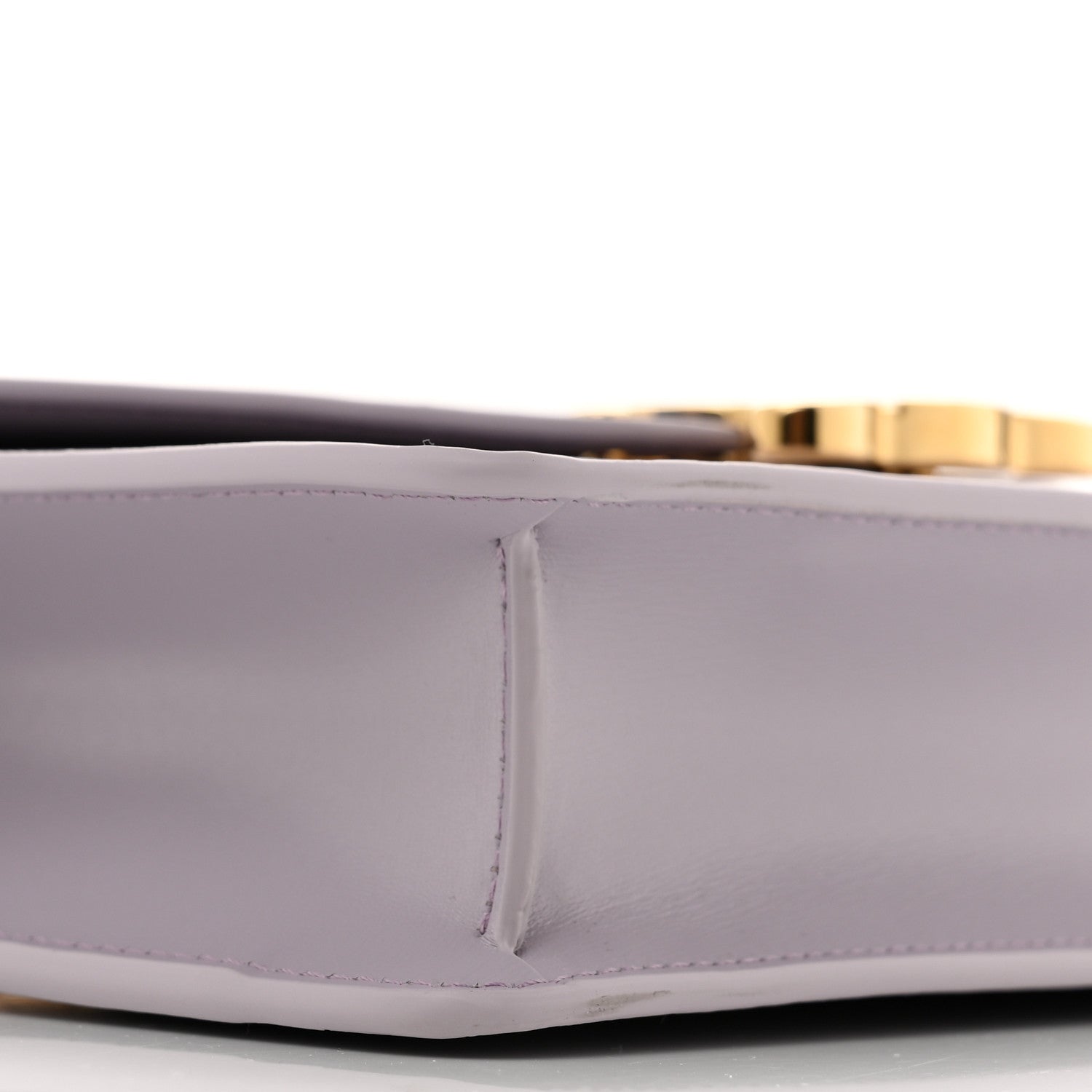 Celine Shiny Calfskin Triomphe Margo Wallet on Chain Light Lavender 9 of 10