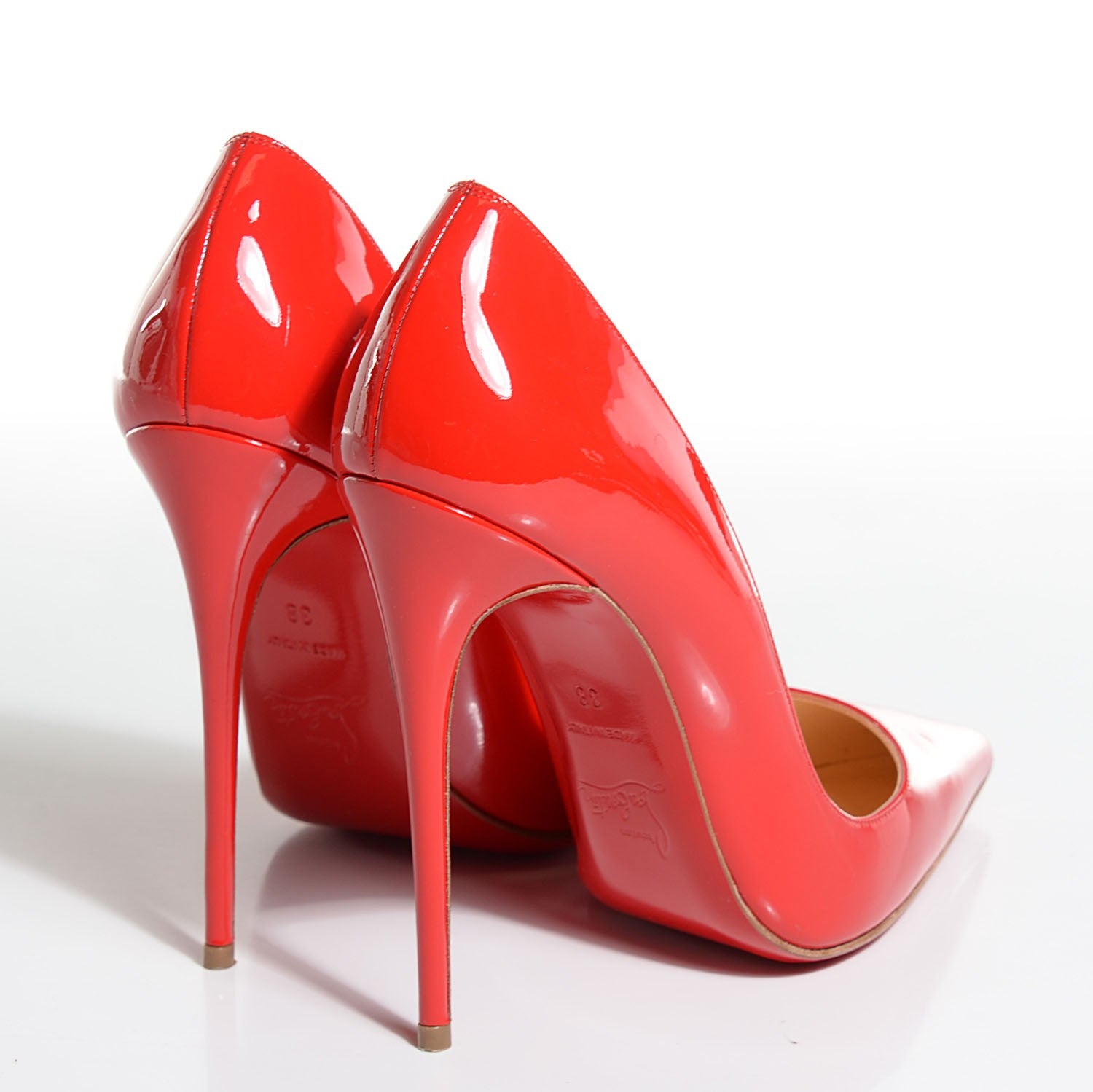 Christian Louboutin Patent So Kate 120 Pumps 38 Red 5 of 7