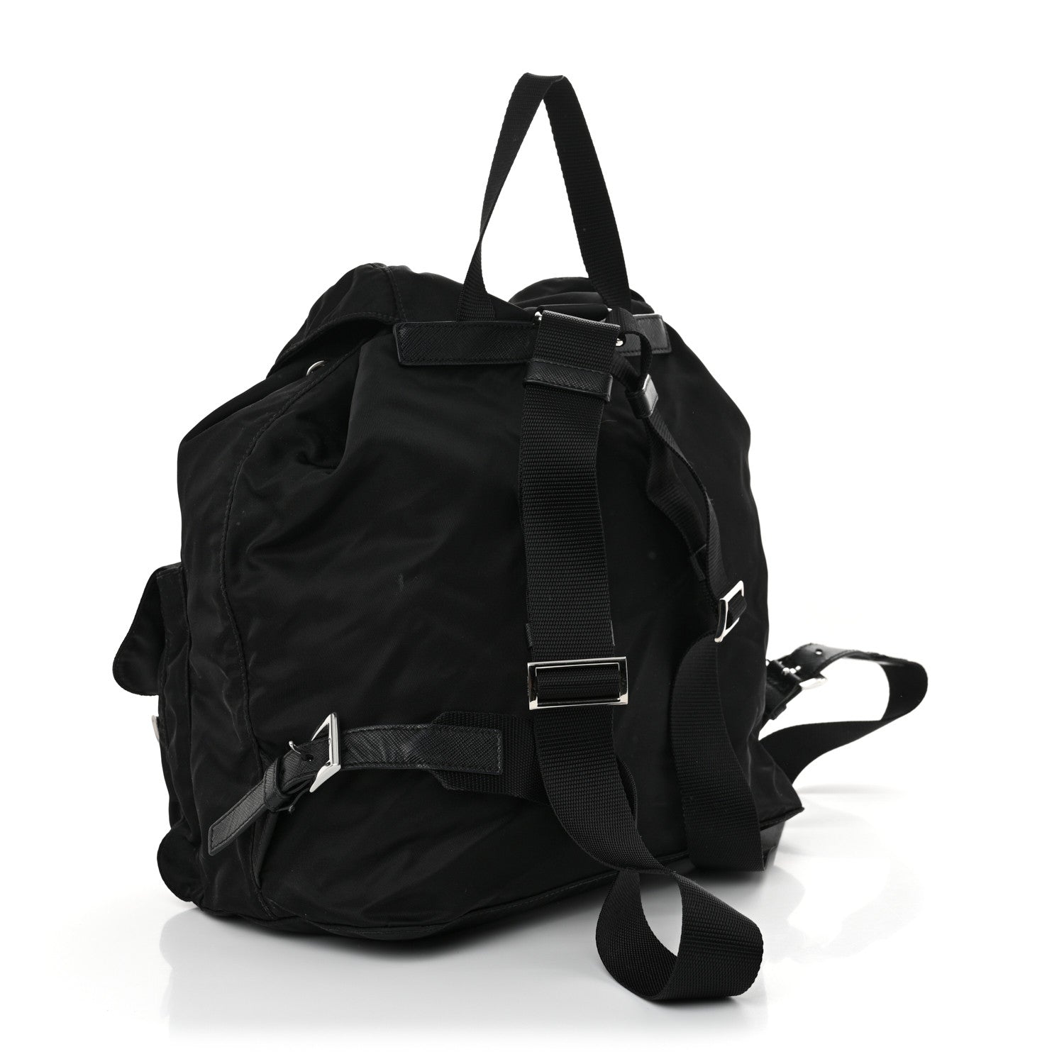 Prada Nylon Vela Medium Backpack Black 3 of 11