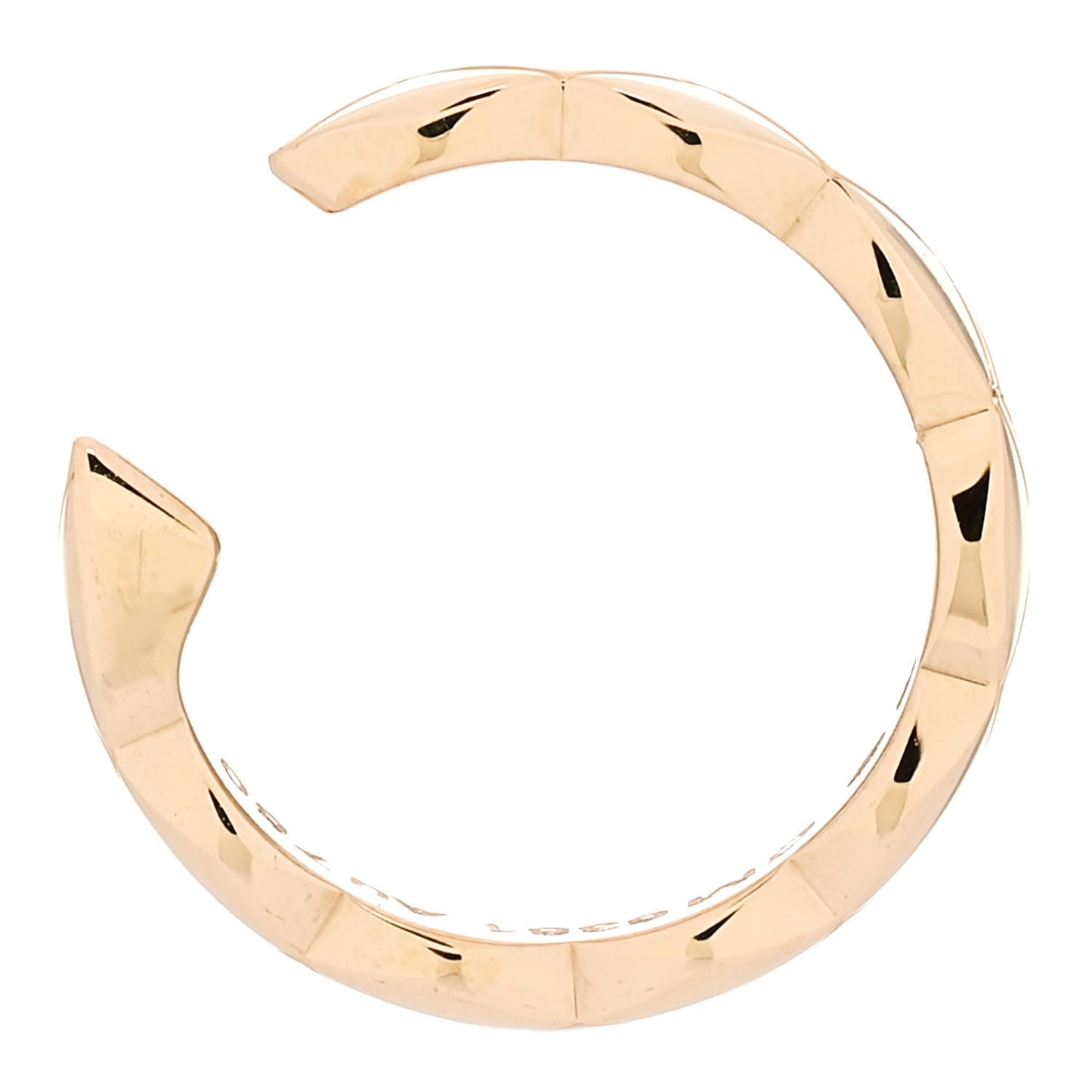 18K Yellow Gold Diamond Coco Crush Single Ear Cuff Earring