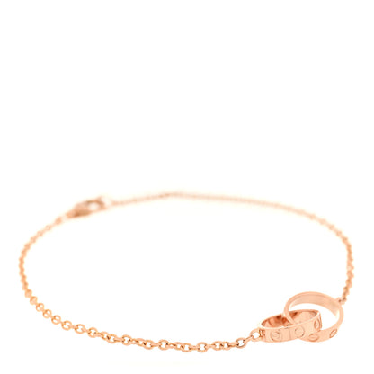 Cartier 18K Pink Gold Interlocking LOVE Bracelet 1 of 4