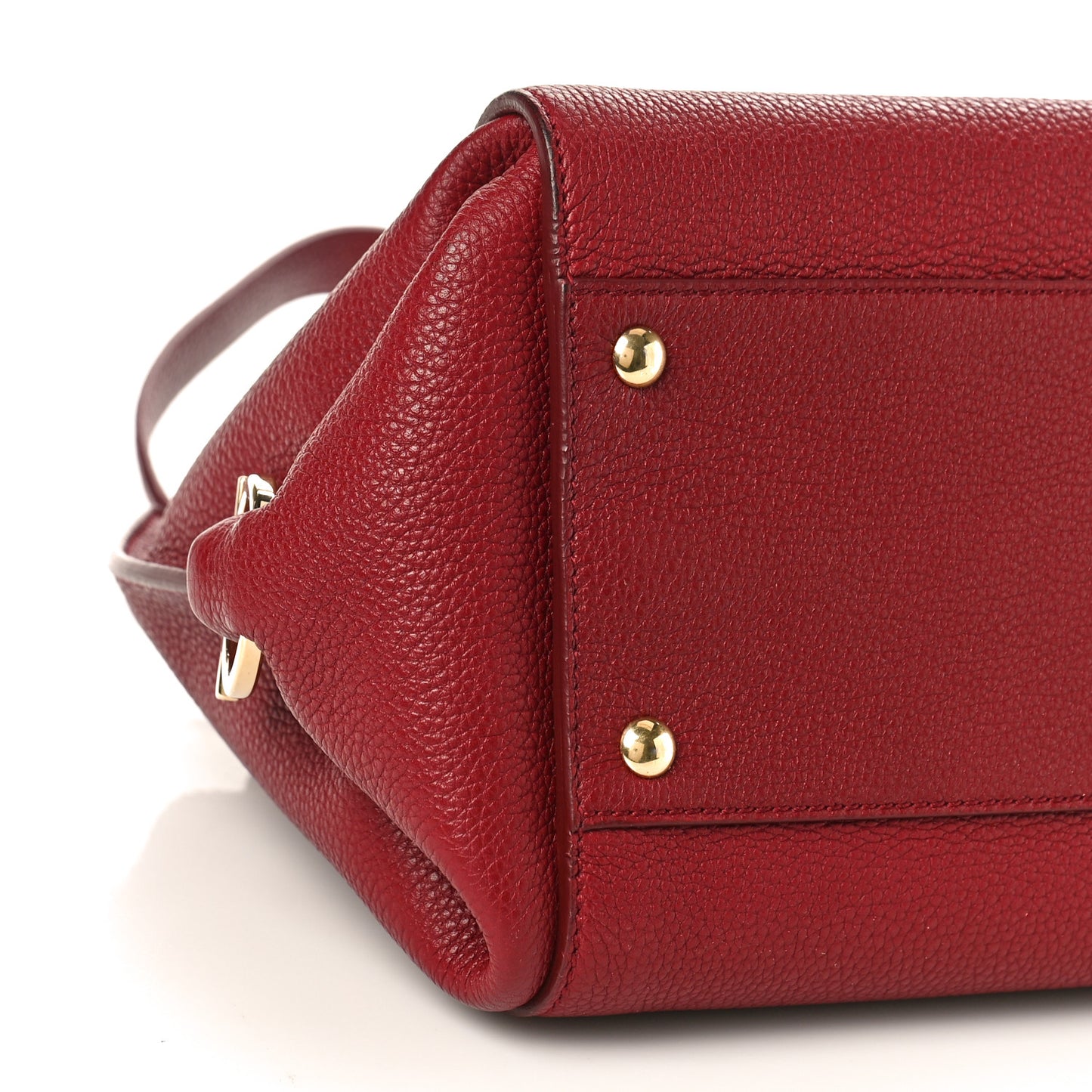 Calfskin Sofia Shoulder Bag Burgundy