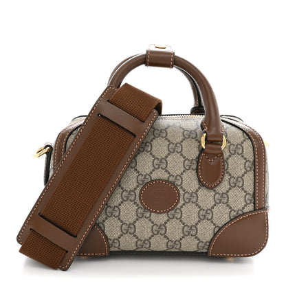 Gucci GG Supreme Monogram Interlocking G Small Duffle Beige Ebony 1 of 11