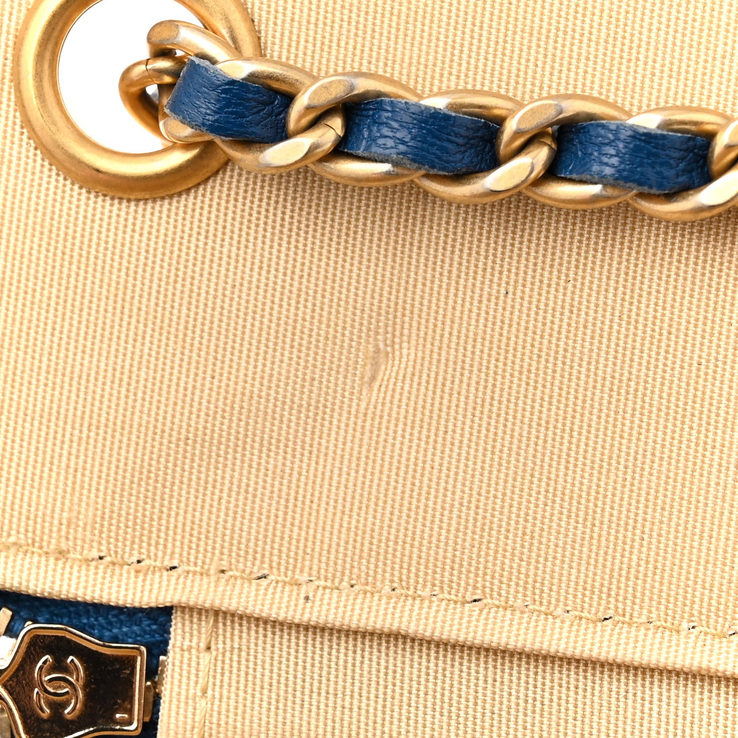 Chanel Lambskin Quilted Pearl Crush Mini Vanity Case With Chain Navy Blue 11 of 12