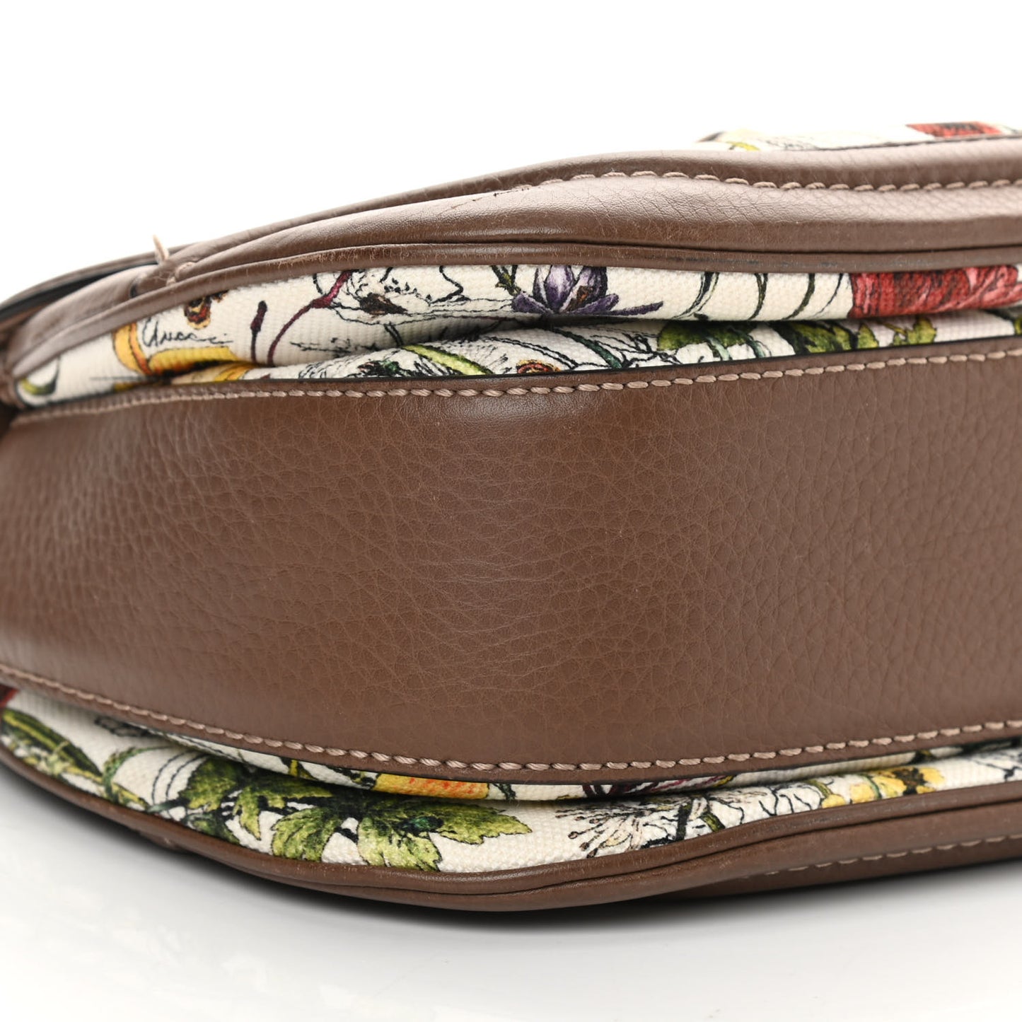 Flora Medium New Bamboo Top Handle Bag Dark Brown