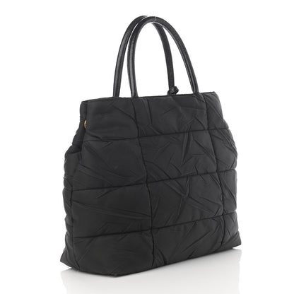 Prada Tessuto Nylon Quilted Tote Black 2 of 12
