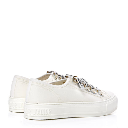 Christian Dior Canvas Walk'n Dior Low Top Sneakers 37.5 White 4 of 8