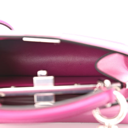 Fendi Shiny Nappa Petite Peekaboo I SEE U Satchel Magenta 4 of 9
