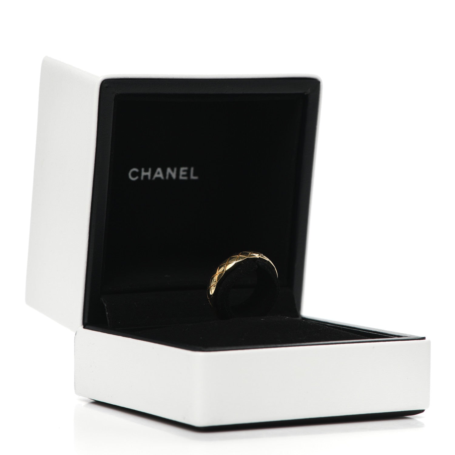 Chanel 18K Yellow Gold Mini Coco Crush Ring 50 5.25 5 of 5