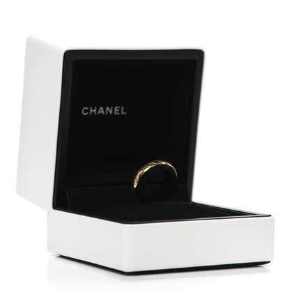Chanel 18K Yellow Gold Mini Coco Crush Ring 50 5.25 5 of 5
