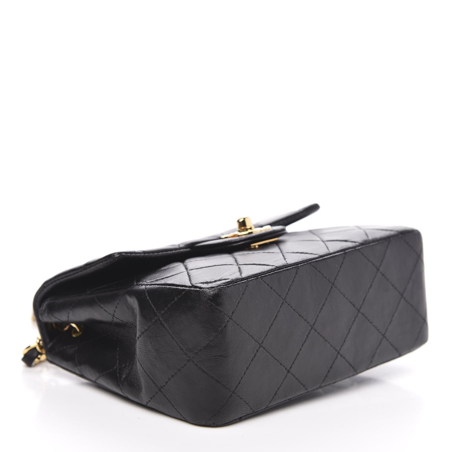 Chanel Lambskin Quilted Mini Square Flap Black 4 of 11