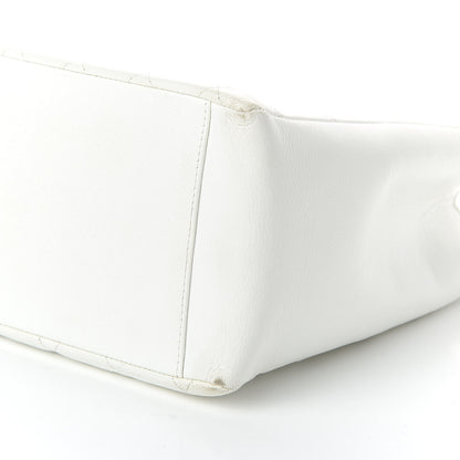 Chanel Caviar Quilted Grand Shopping Tote GST White 7 of 11