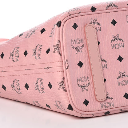 MCM Visetos Medium Anya Shopper Tote Light Pink 10 of 11