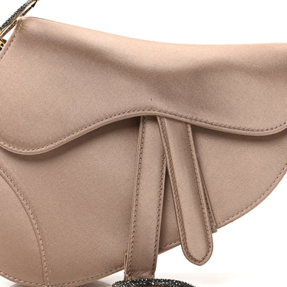 Christian Dior Satin Crystal Mini Saddle Bag Powder Beige 12 of 17