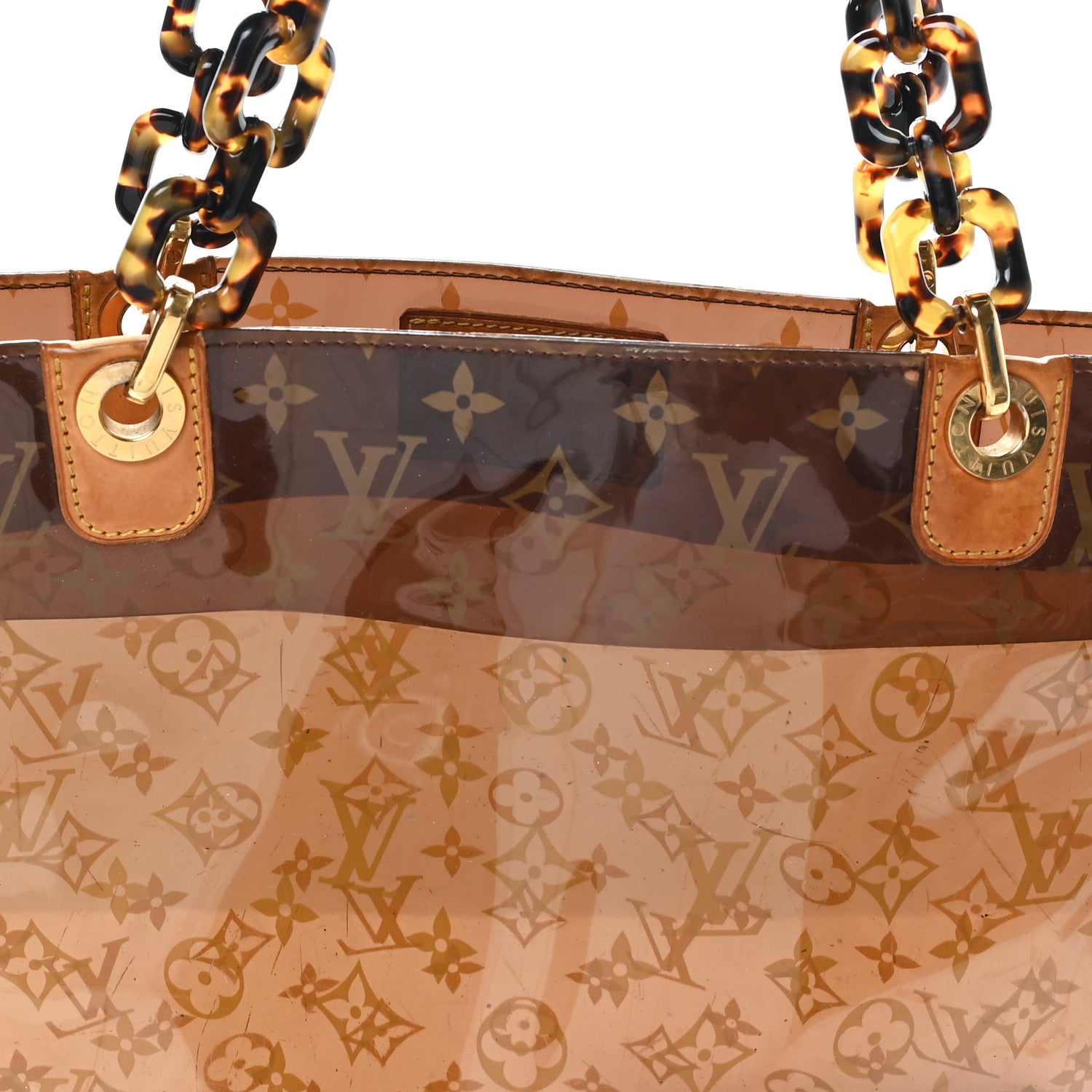 Louis Vuitton Vinyl Cabas Sac Ambre MM 8 of 11