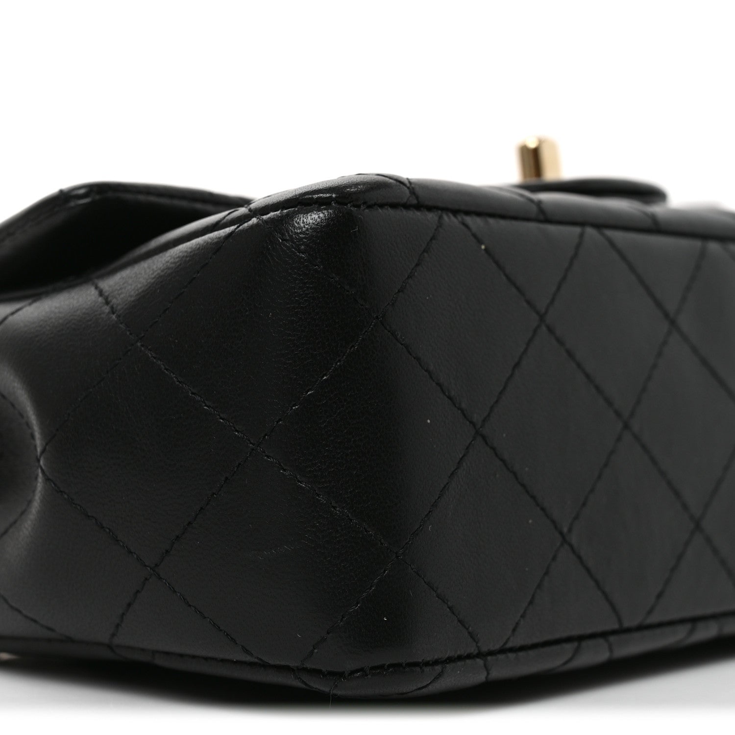 Chanel Lambskin Quilted Mini Coco Charms Rectangular Flap Black 9 of 10
