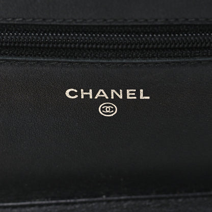 Chanel Caviar Timeless CC Wallet On Chain WOC Black 6 of 8